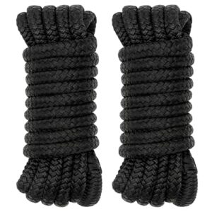 Doppelt geflochtene Nylon-Festmacherleinen für Boote, marine-fester Ankerseil mit 12" vorgespleißtem Auge, hochfestes Anlegematerial für Ponton und Speedboot