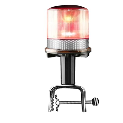 Schiffsnavigation-Leuchte, LED-Navigationsleuchte mit 3 umschaltbaren Farben und automatischer Solarstromversorgung, wasserdicht IP65, für Boote und Yachten