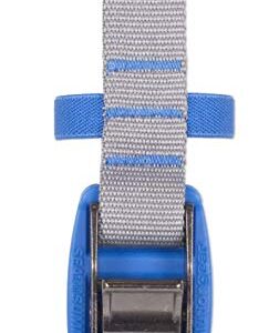 Hochwertiger Zurrgurt für Autos und Boote, blauer Tie Down Spanngurt von Sea To Summit mit Metallschnalle und Gummiplatte