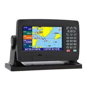GPS-Kartenplotter mit GNSS-Antenne, Dual-Kartensystem IPX6 für Marineboote