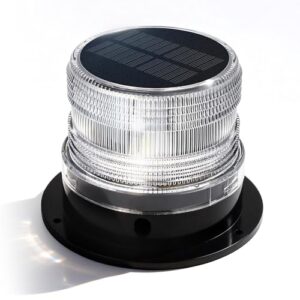 WW-NE Solar Ankerlicht, 360° LED Navigationslicht für Boote, solarbetriebenes Ankerlicht mit langem Akkulaufzeit und flexibler Montage