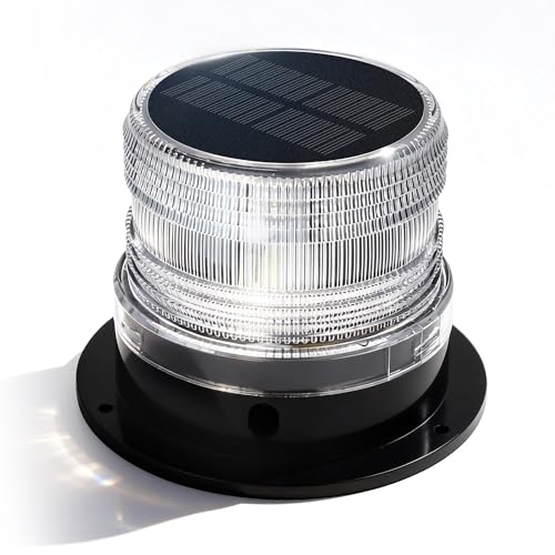WW-NE Solar Ankerlicht, 360° LED Navigationslicht für Boote, solarbetriebenes Ankerlicht mit langem Akkulaufzeit und flexibler Montage