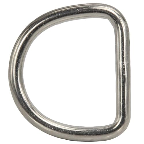 D-Ring-Set aus Edelstahl, 2 Stück, D= 4 x 30 mm, geschweißt und poliert