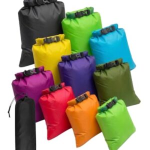Wasserdichte Tasche für Wandern, Camping und Outdoor-Aktivitäten - 10 Stück Evolpor Drybag Klein