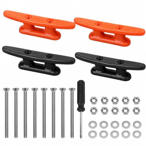 Multifunktionale 4-Sätze Festmacherklampe aus hochwertigem Nylon für verschiedene Outdoor-Aktivitäten und Anwendungen wie Camping, Bergsteigen, Wandern und Angeln.