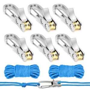 GMMG Seilspanner für 3mm und 4mm Seile zum Camping, Bootfahren und Outdoor-Aktivitäten