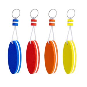 Schwimmender Schaumstoff-Schlüsselanhänger, vierstufiges Set in verschiedenen Farben, sicher und ungiftig für Wasseraktivitäten wie Bootfahren, Angeln oder Schwimmen