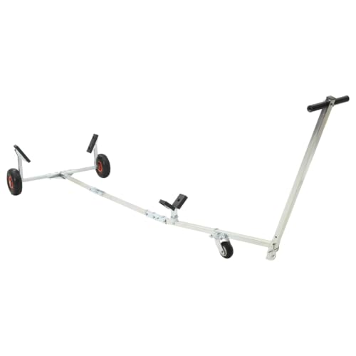 Verstellbarer Bootstrailer mit Luftreifen, Belastbarkeit 200 kg, sicherer Transport für Boote und Wassersportgeräte